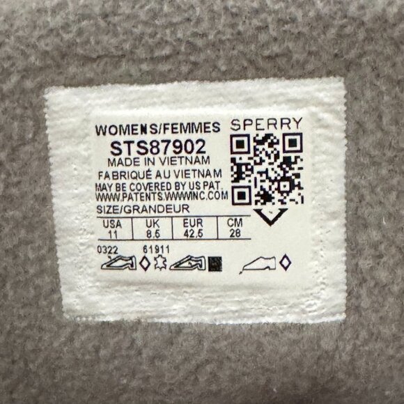 EUC Sperry Saltwater Metallic Silver & Gray Duck Boot Woman's sz 11 - Picture 10 of 12